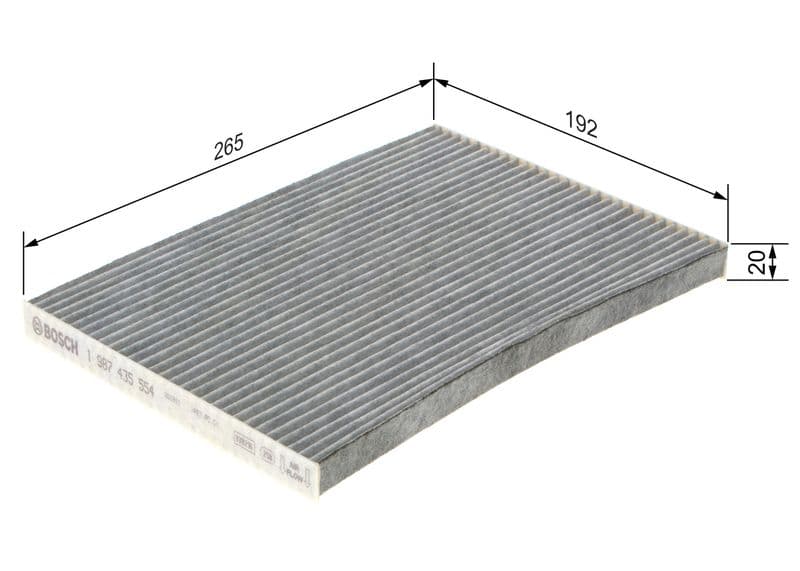 BOSCH 1 987 435 554 — Filtre, kabin havası