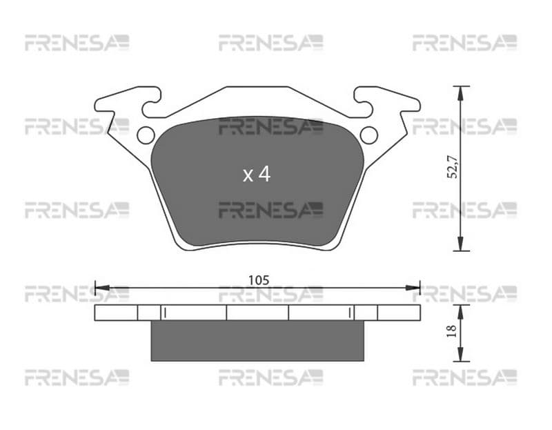 1-GNC F104508 — Fren balata seti, diskli fren