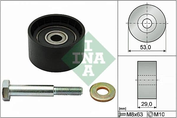 Schaeffler INA 532 0287 10 — Saptırma /Kılavuz makarası, triger kayışı