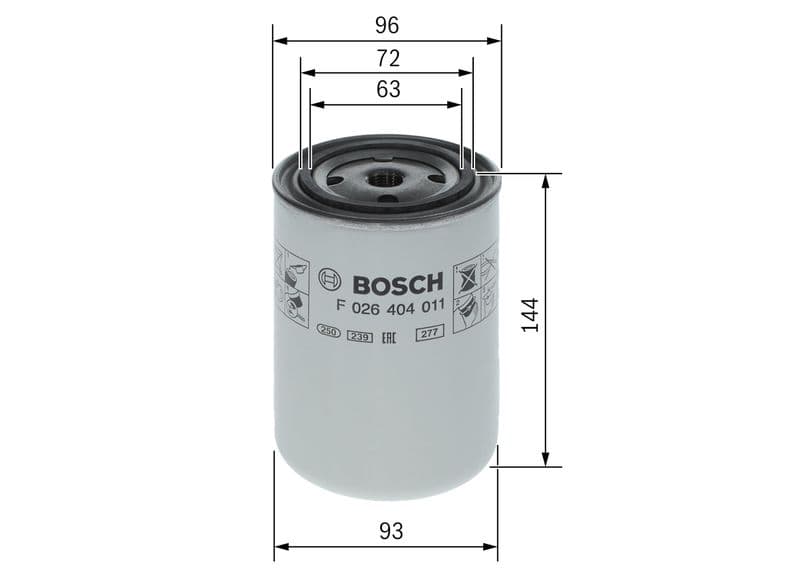 BOSCH F 026 404 011 — Soğutma maddesi filtresi