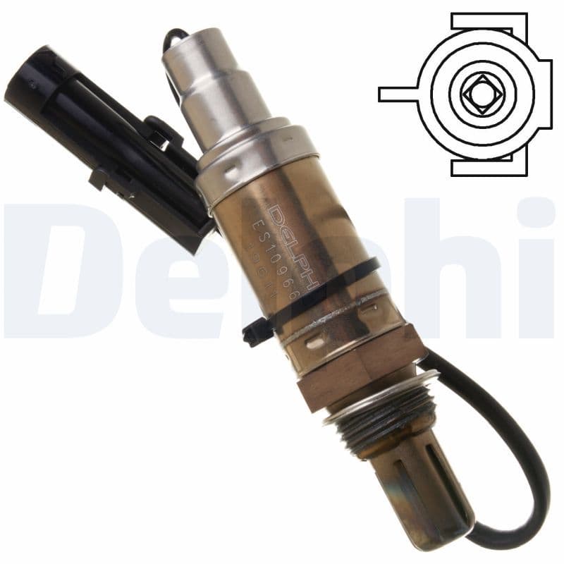 DELPHI ES10966-12B1 — Lambda sensörü