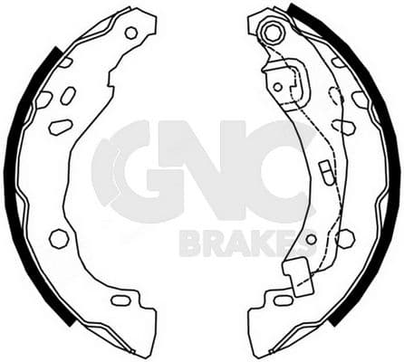1-GNC G0685 — Fren pabuç takımı