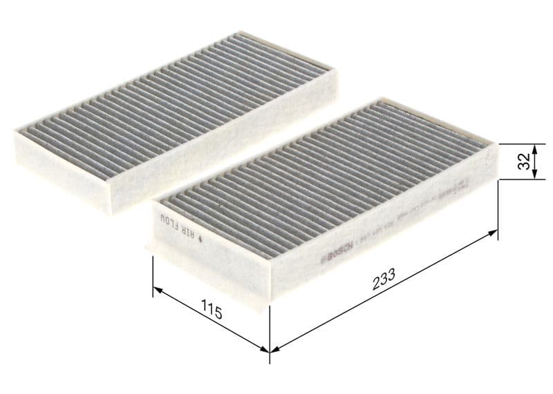 BOSCH 1 987 435 538 — Filtre, kabin havası