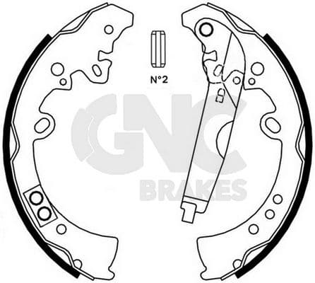 1-GNC G1047 — Fren pabuç takımı