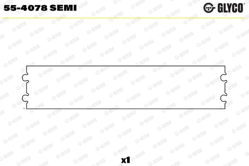 GLYCO 55-4078 SEMI — Yatak burcu, biyel