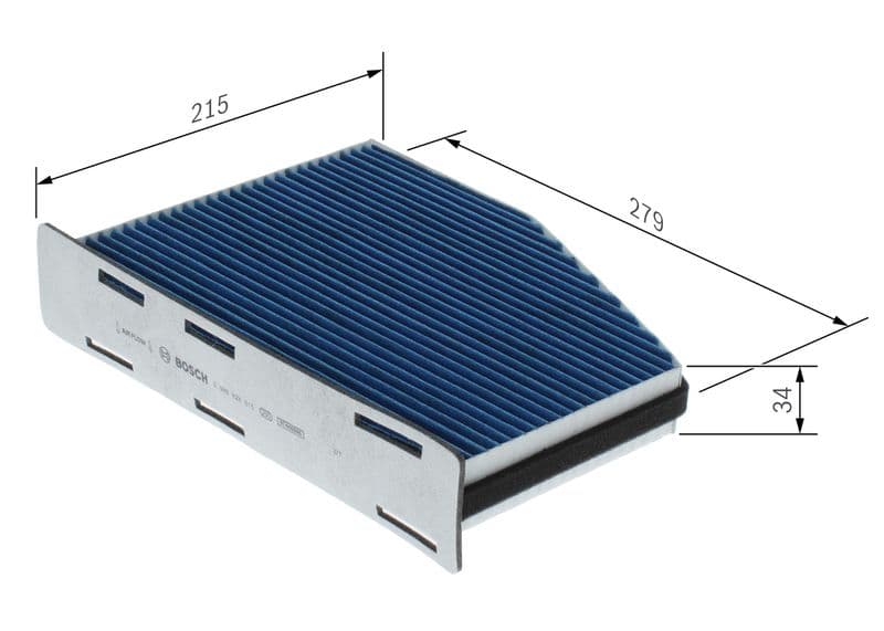 BOSCH 0 986 628 615 — Filtre, kabin havası