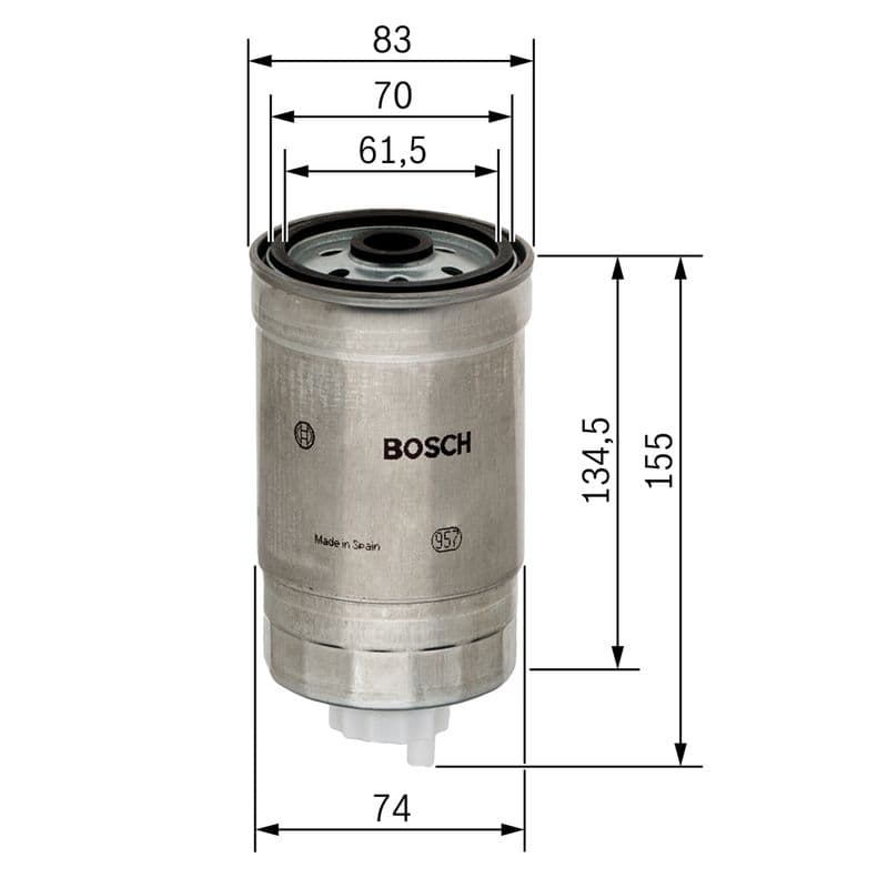 BOSCH 1 457 434 105 — Yakıt filtresi