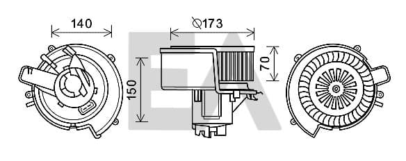 EACLIMA 42A54019 — Kalorifer motoru