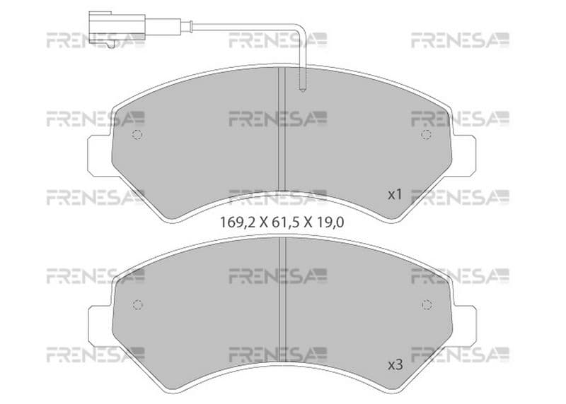 1-GNC F132083 — Fren balata seti, diskli fren