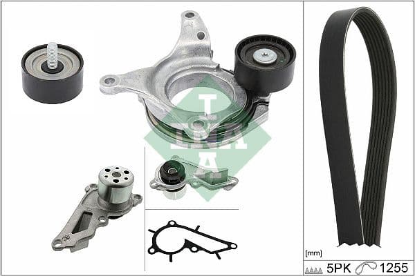Schaeffler INA 529 0544 30 — Su pompası + tırnaklı kayış takımı