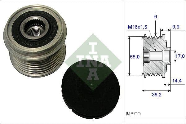 Schaeffler INA 535 0216 10 — Alternatör serbest hareketi