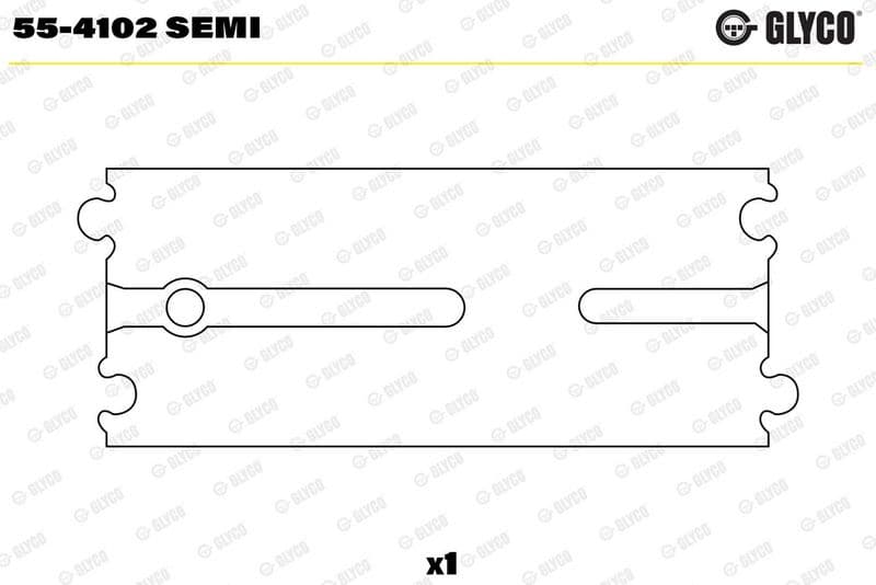 GLYCO 55-4102 SEMI — Yatak burcu, biyel