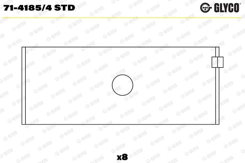 GLYCO 71-4185/4 STD — Biyel yatak çanağı
