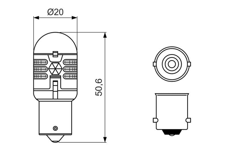 BOSCH 1 987 301 517 — Ampul, sinyal lambası