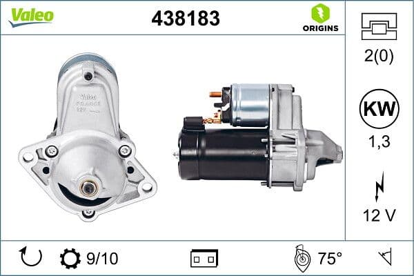 VALEO 438183 — Marş motoru — görsel 1