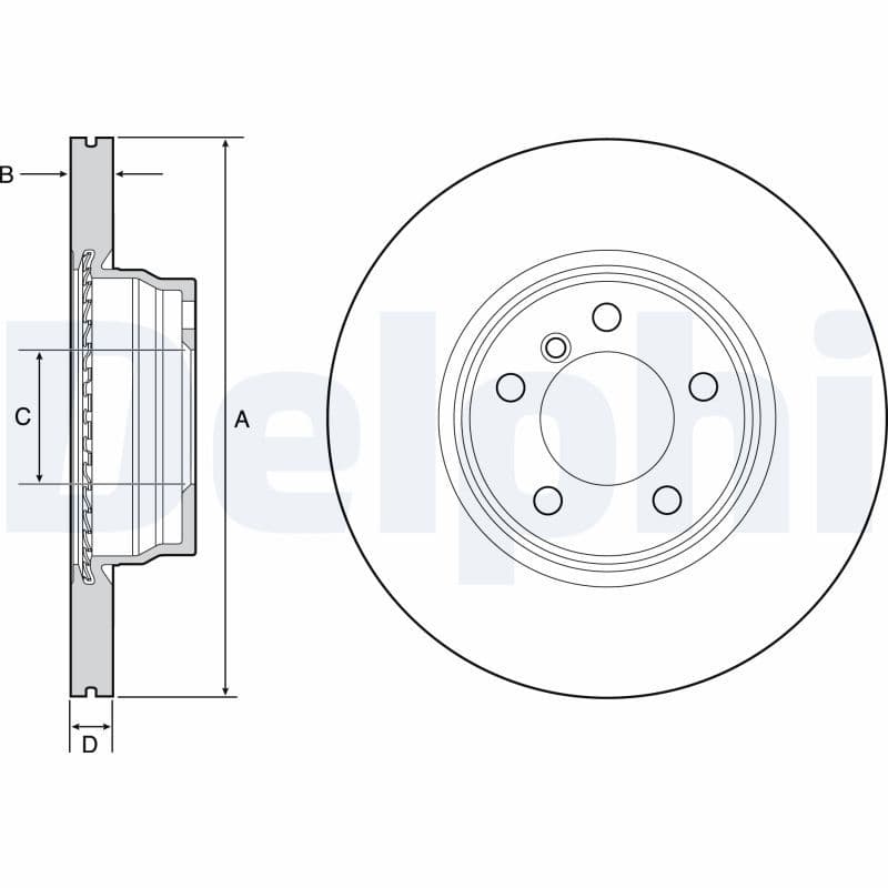 DELPHI BG4458C — Fren diski