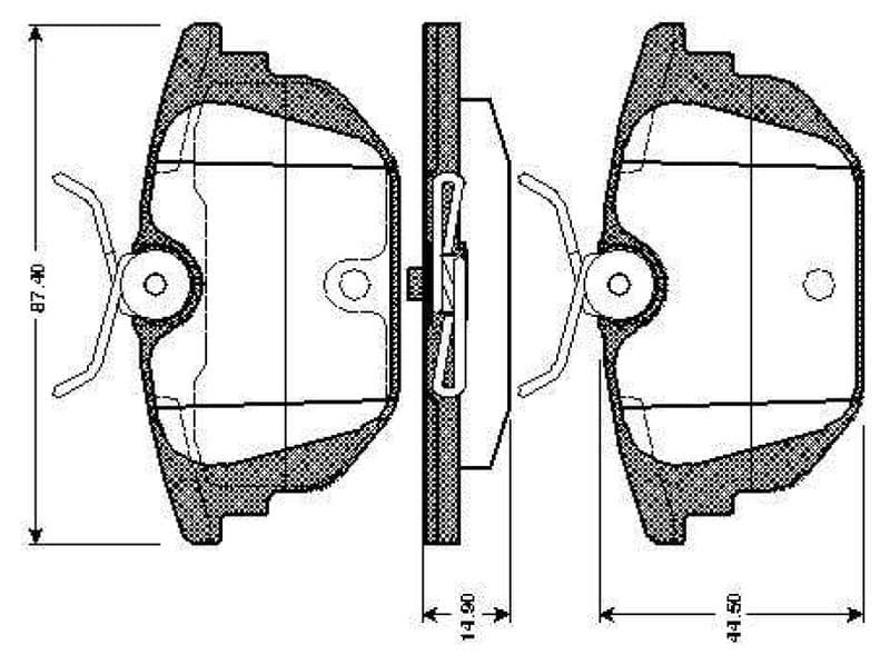 BOSCH 0 986 TB2 780 — Fren balata seti, diskli fren