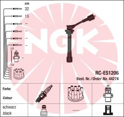 NGK 44274 — Ateşleme kablosu seti