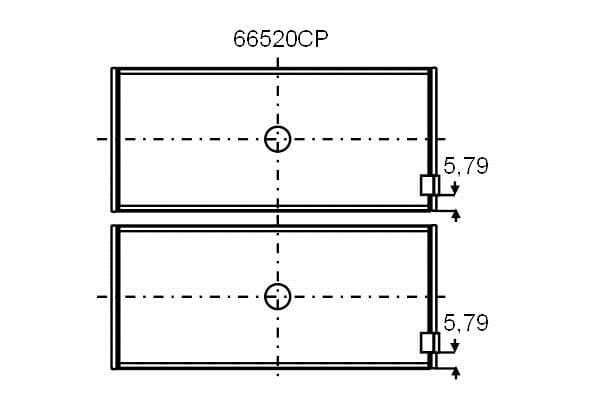 GLYCO 71-4385/6 0.25mm — Biyel yatak çanağı